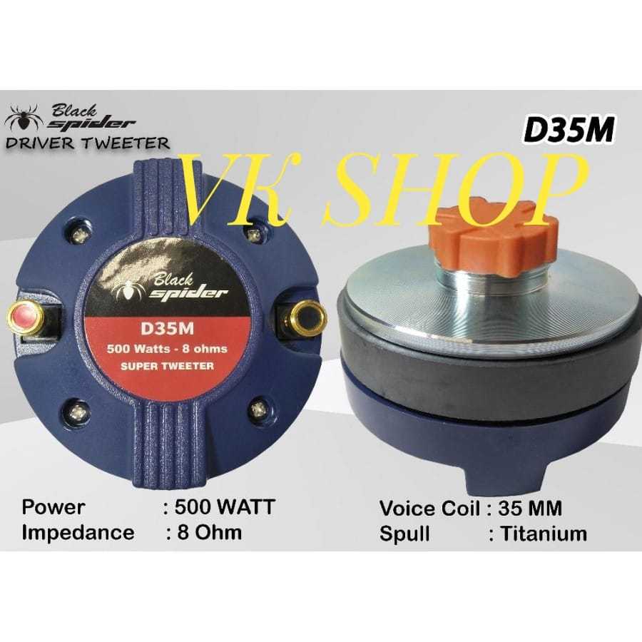 DRIVER TWEETER BLACK SPIDER D35M 500 WATT ORIGINAL BLACKSPIDER D 35 M