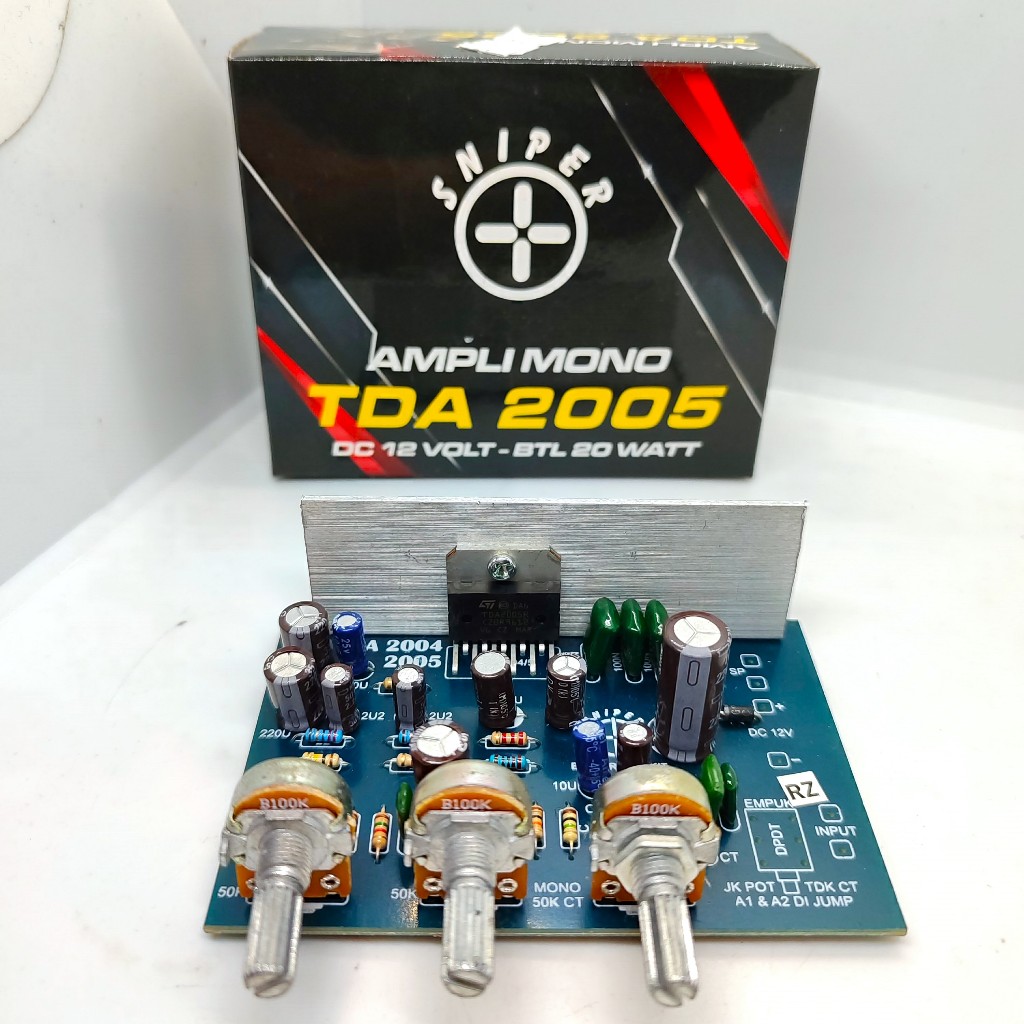 Kit Ampli Mono 12V TDA2005 Sniper 12 Volt power Amplifier