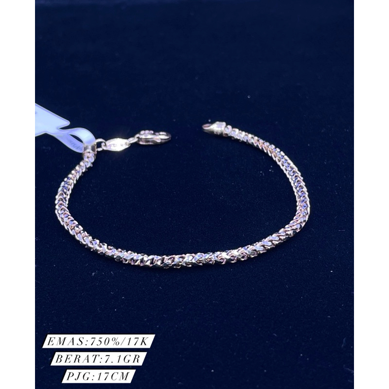 gelang emas 750%/17k