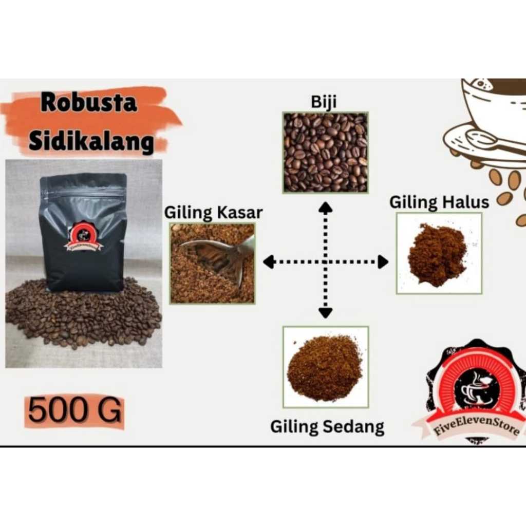 

KOPI ROBUSTA SIDIKALANG 500 GRAM - ROASTED BEAN