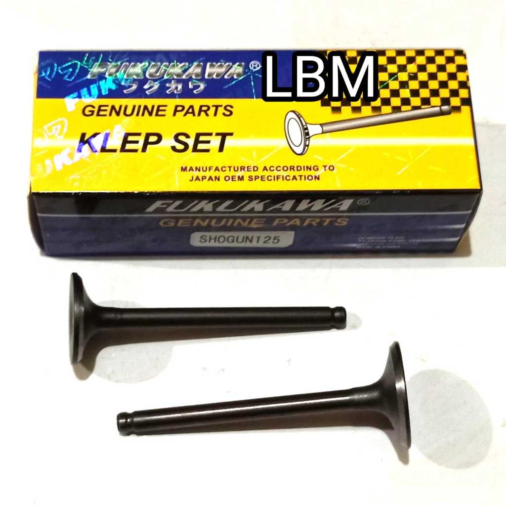 KLEP SET SHOGUN 125 PAYUNG KLEP SHOGUN SP 125 SHOGUN 125R  SMASH TITAN MEREK FUKUKAWA