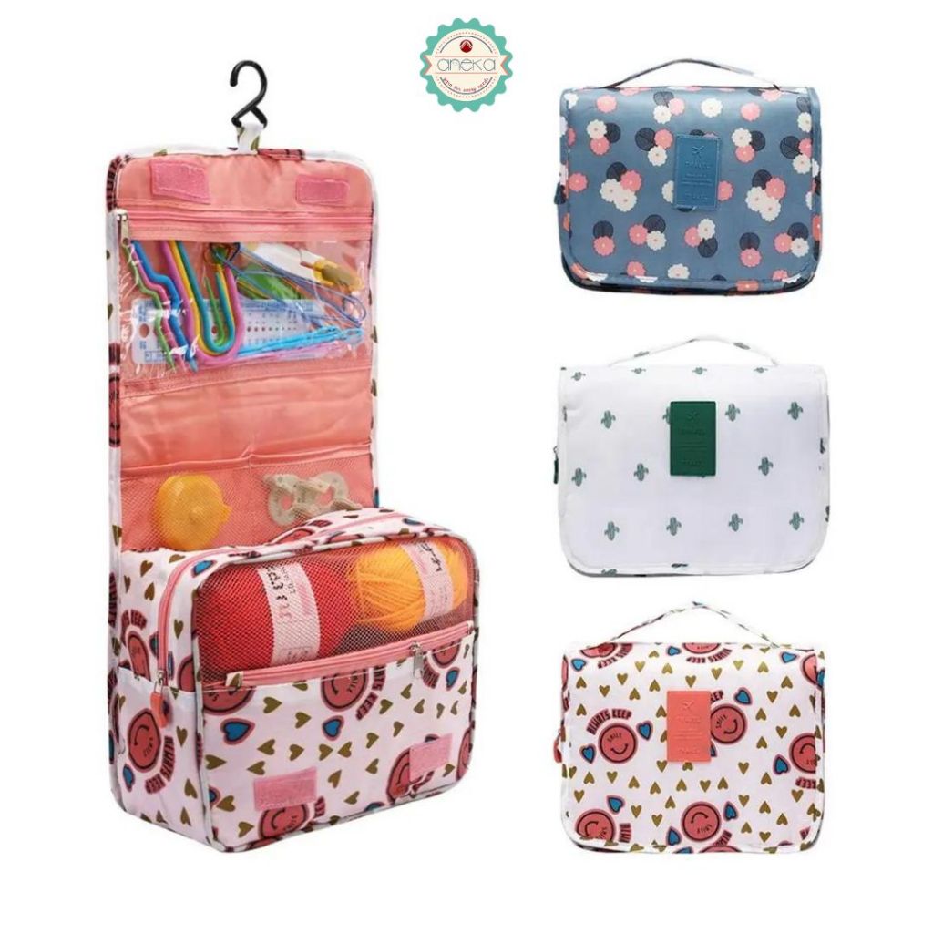 ANEKA - Crochet Kit Set  / Travel Bag / Storage Bag / Tas Penyimpanan Benang Rajut