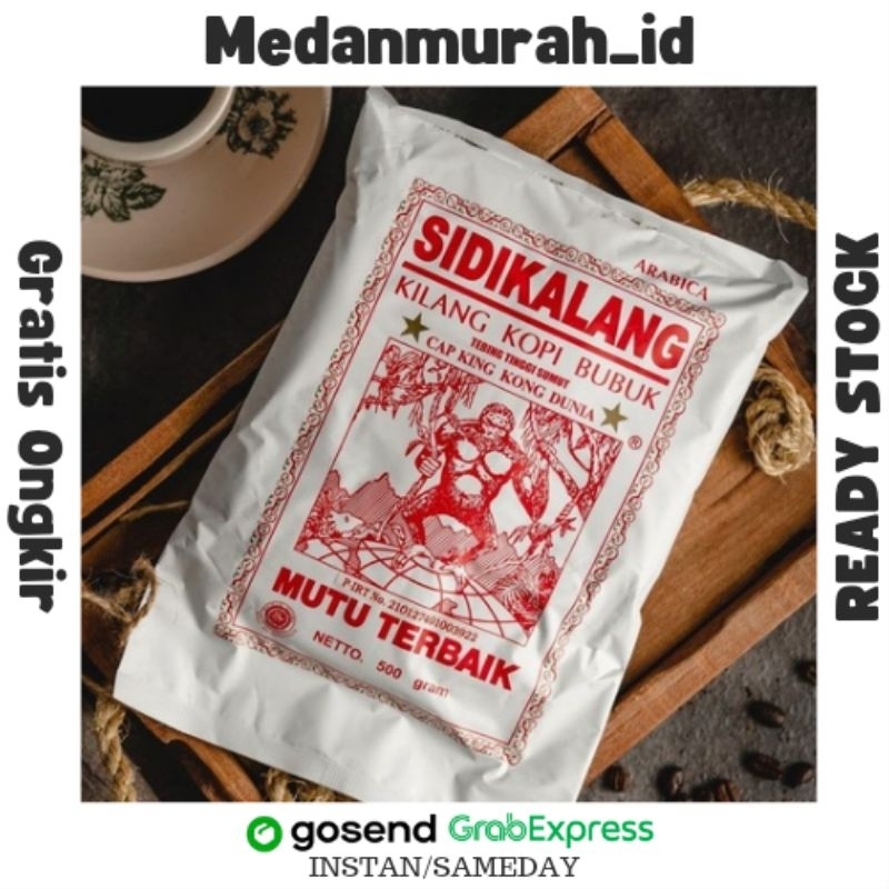 

Kopi Bubuk Arabica (500gr) Sidikalang Cap King Kong Dunia Medan