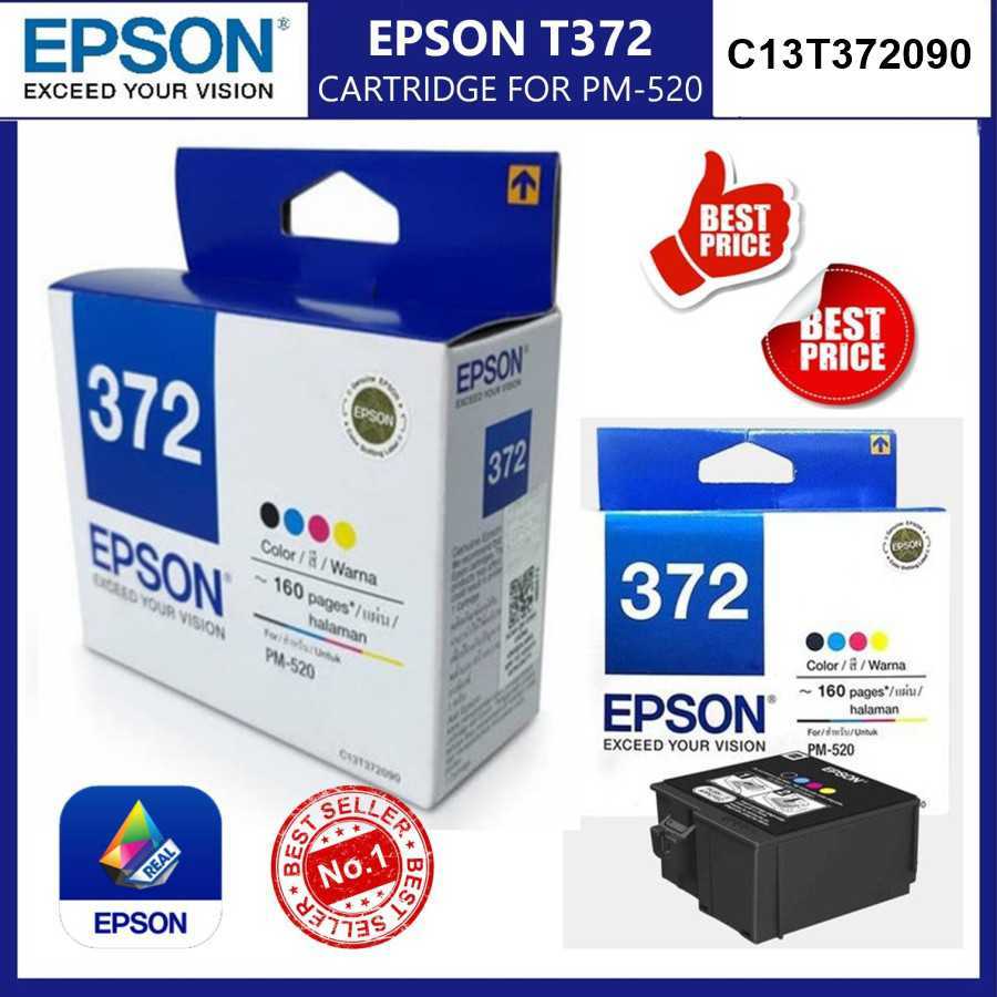 Tinta Cartridge EPSON T3720 T372 ORIGINAL Untuk Printer PM-520 PM520