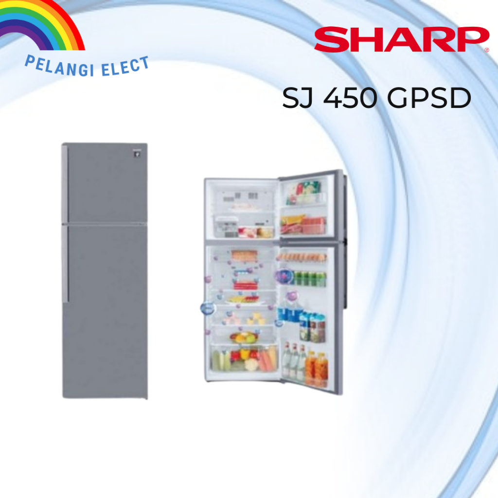 Sharp Kulkas 2 Pintu SJ-450GP-SD / SJ450GPSD / SJ450GP