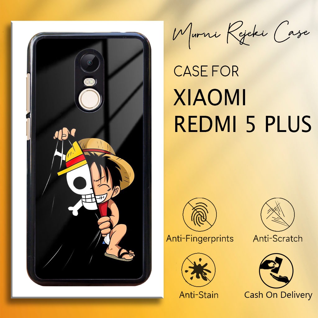 Case Redmi 5 Plus Terbaru - Casing Redmi 5 Plus - Motif Anime Op - Hardcase Premium Glossy - Softcas