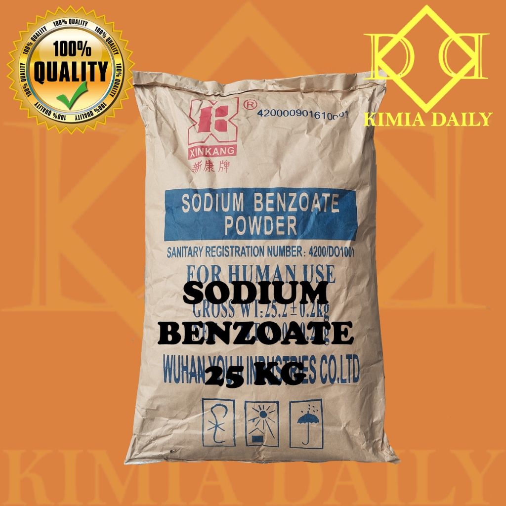 

Sodium Benzoat / Natrium Benzoat / Pengawet Makanan dan Minuman - 25 KG