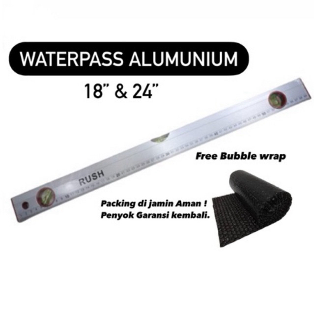 

Waterpas Penggaris Alumenium 45 cm 60 cm / Alat Ukur Kemiringan RUSH+Buble gratis