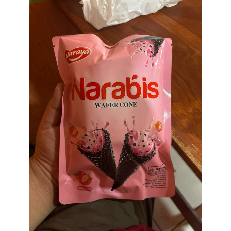 

NARABIS Wafer Cone 80gram strawberry