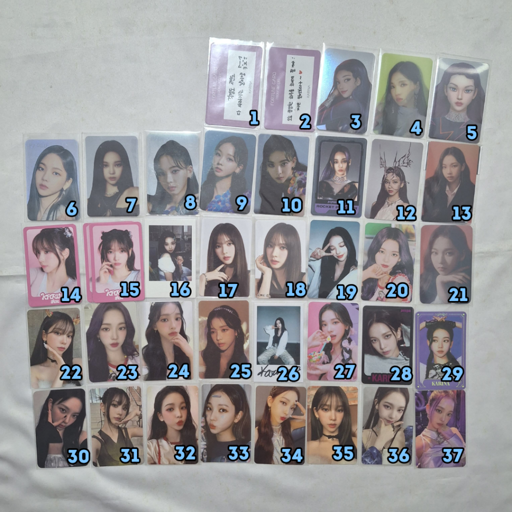 [READY] AESPA Karina Official Photocard Merchandise Kpop