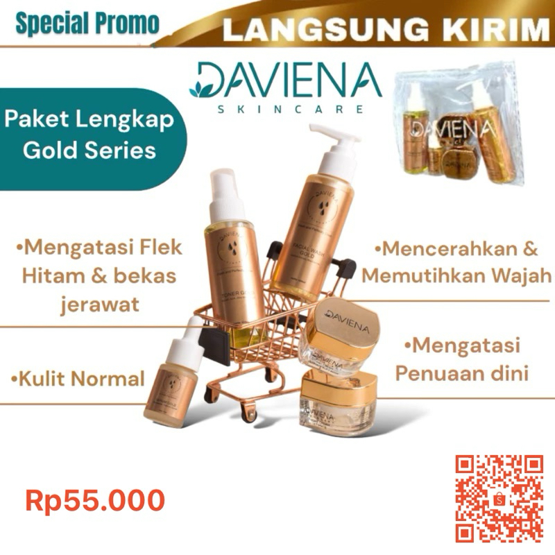 Daviena Skincare Gold Series Deviena Davina Devina Skincare Official Davienaskincareofficial Palemba