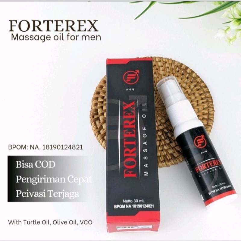 FORTEREX MASSAGE OIL 100% ORIGINAL BPOM penambah UK sijoni