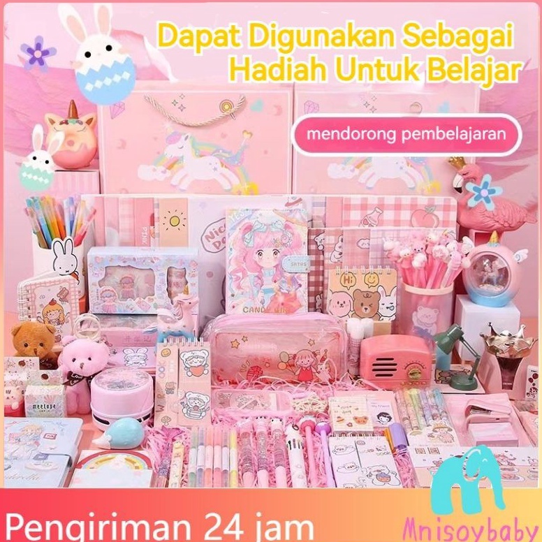 

KODE I83W CODSet Alat Tulis 13 in 1 Paket Alat Tulis Sekolah Anak Lengkap Paket Perlengkapan Sekolah Lengkap Pencil Case Crayon Penggaris Rautan Penghapus Set Stationery Kotak Hadiah Alat Ttulis Liburan Anak