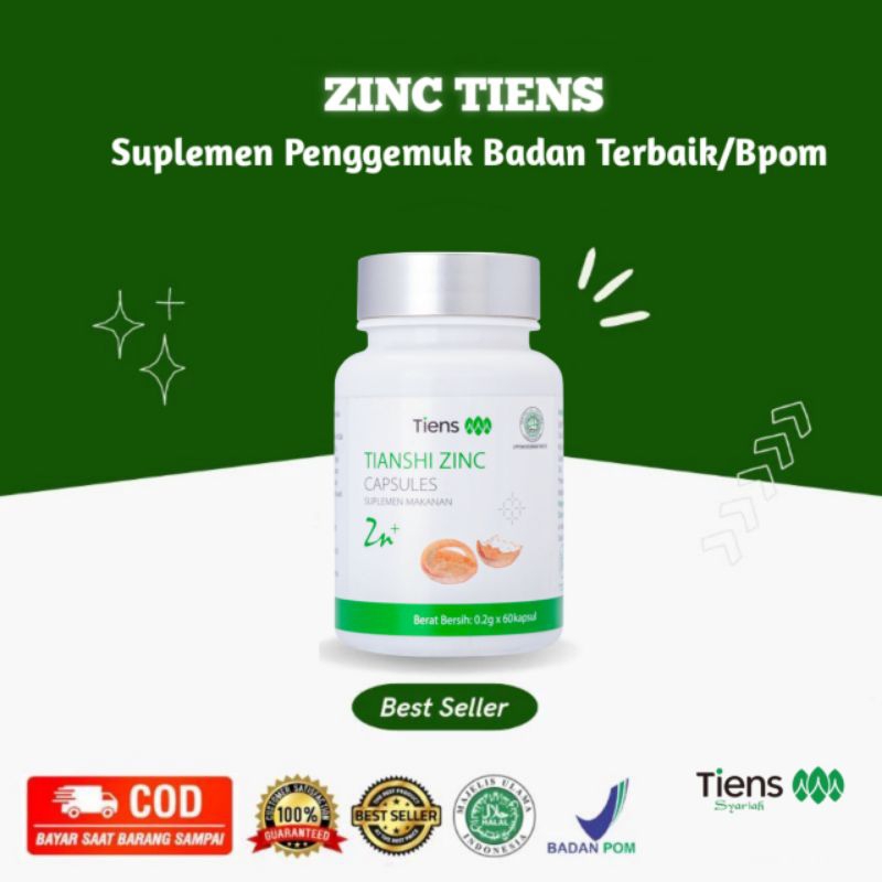 Zinc Suplemen  kapsul Peninggi badan | Suplemen Peninggi badan/Terbaik