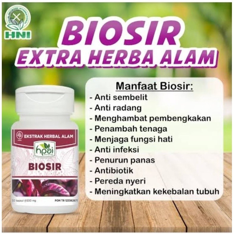 Biosir HNI HPAI Herba Mengobati Wasir Ambeien Isi 50 Kapsul