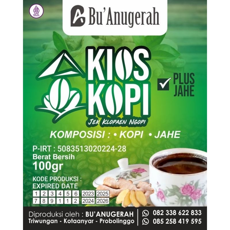 

kopi nangka + jahe emprit kemasan ekonomis 100 gram