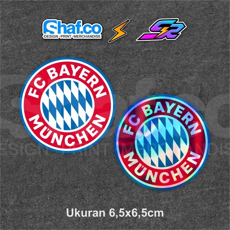 

STICKER FC BAYERN MUNCHEN VINYL HOLOGRAM KEREN VIRAL