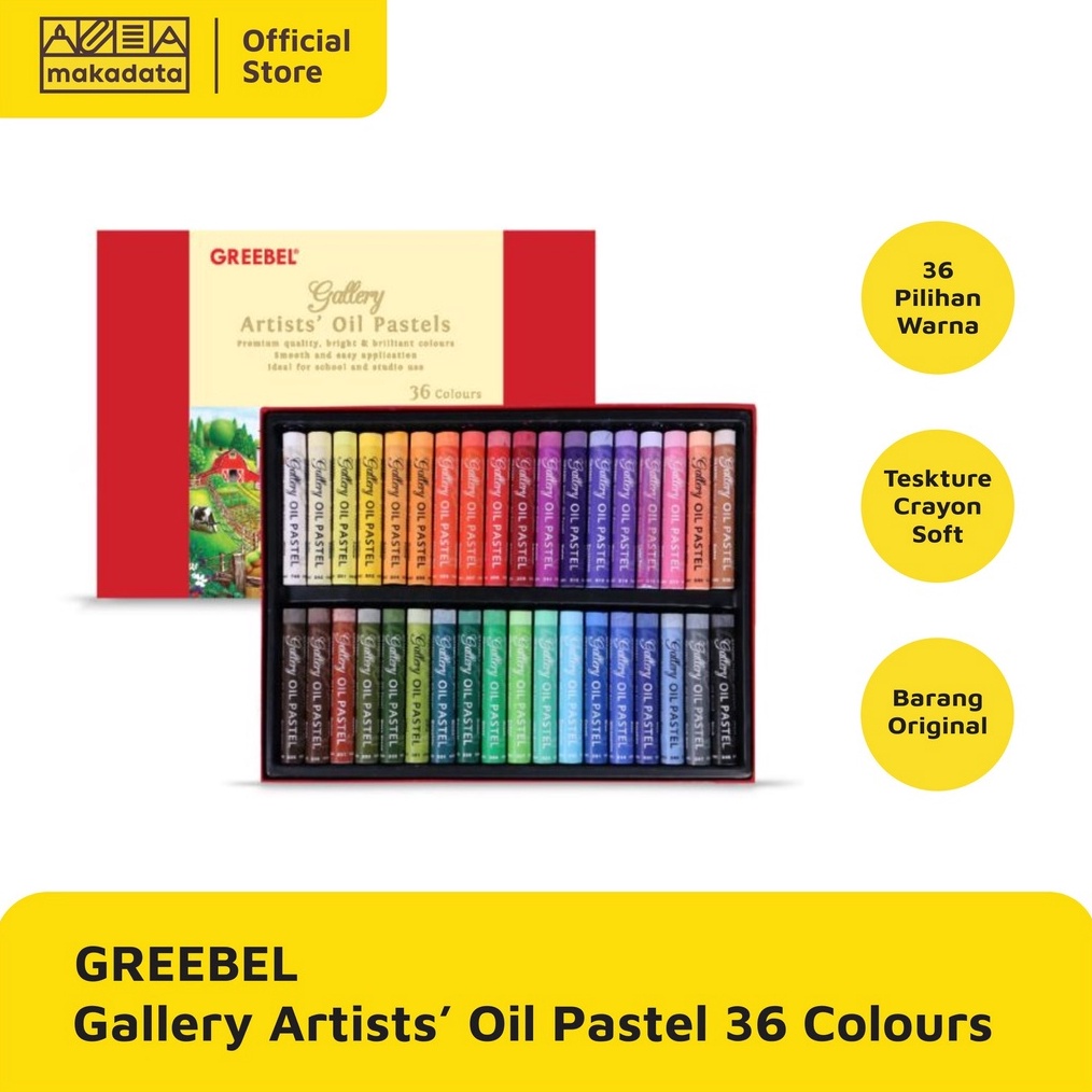 

KODE H88W CRAYON OIL PASTEL GREEBEL ARTIST 36 WARNA MURAH