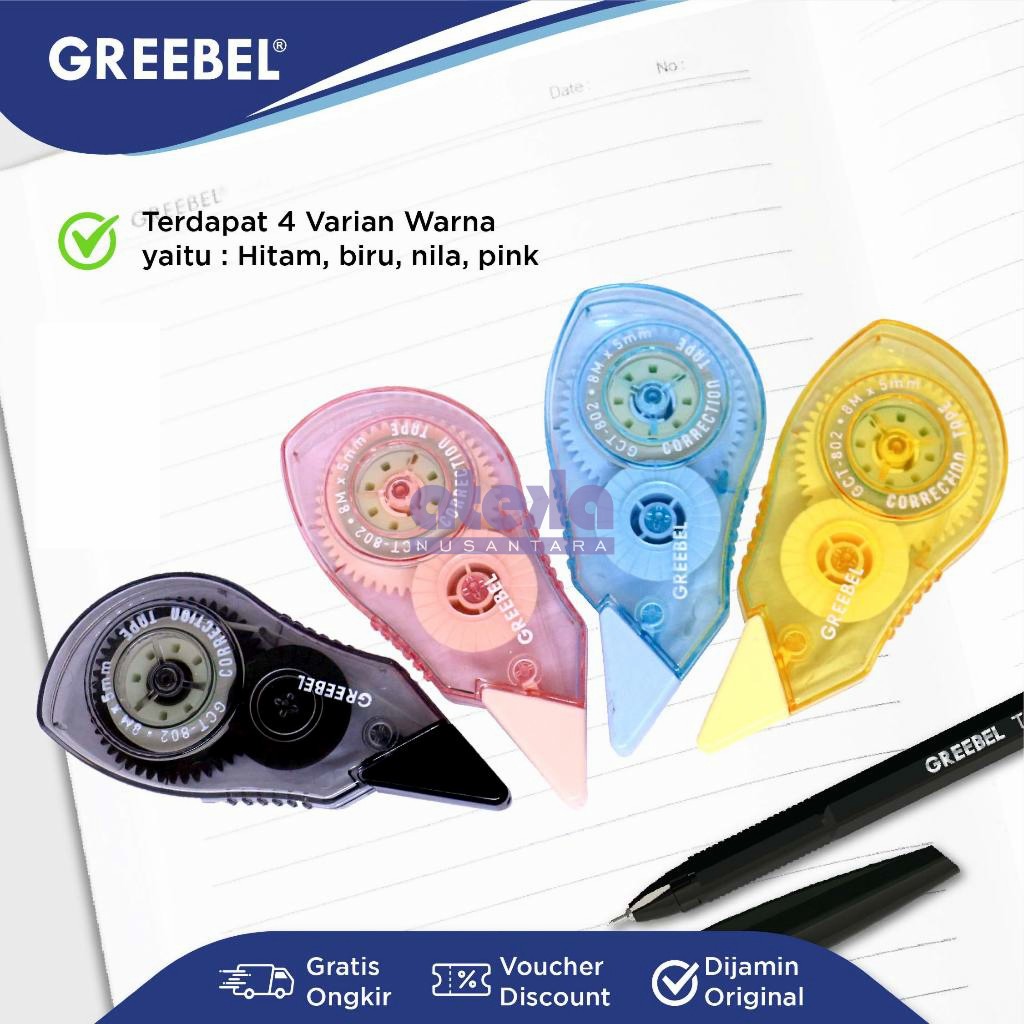 

GREEBEL CORRECTION TAPE GCT-802 - tipex pita
