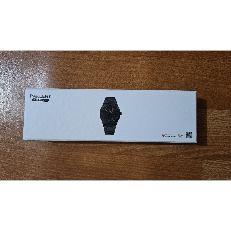Smartwatch parlent gallant active with dual material strap (leather on surface and rubber on base)