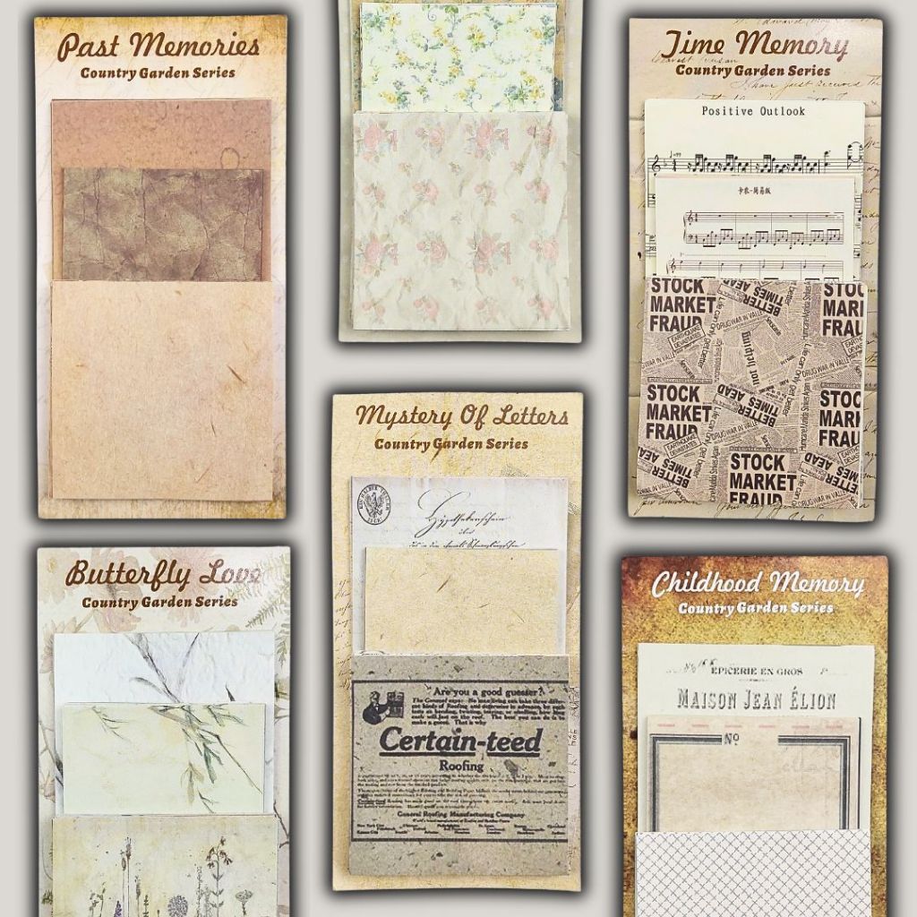 

COUNTRY GARDEN Material Paper untuk Jurnaling scrapbook Creative Aesthetic