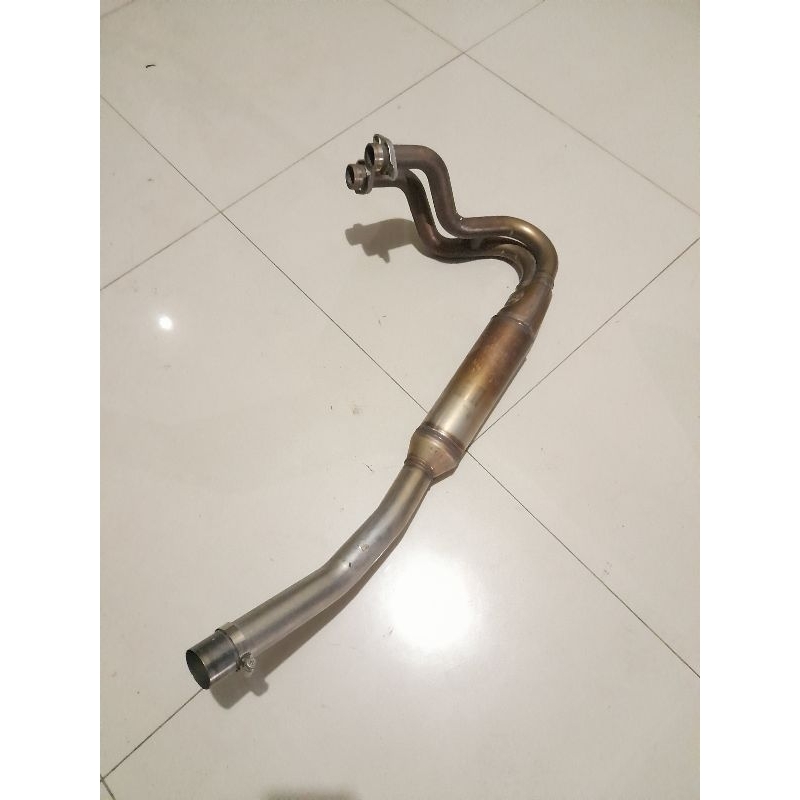 Header hider leher gulu banyak knalpot Kawasaki Ninja 250 cc FI all new original