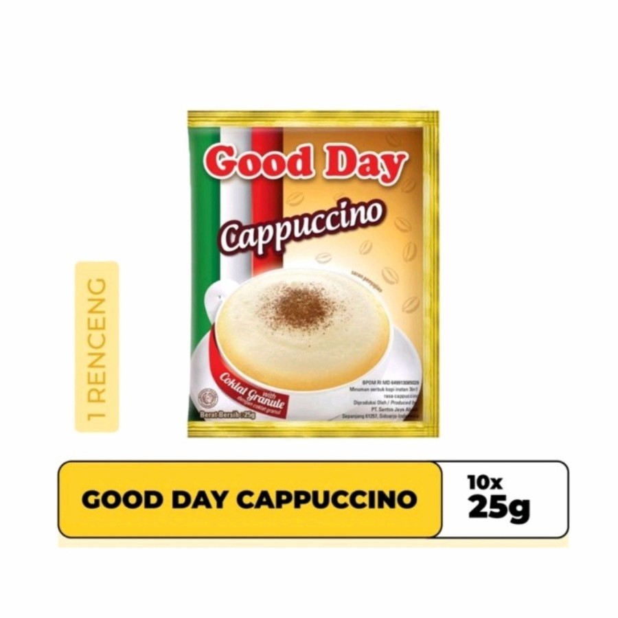 

Good Day Cappucinno | Kopi kemasan siap seduh