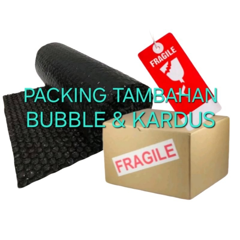 

PACKING TAMBAHAN BUBBLE WRAP + KARDUS UNTUK MEMINIMALISIR KERUSAKAN BARANG SAAT DI PERJALANAN EXPEDISI