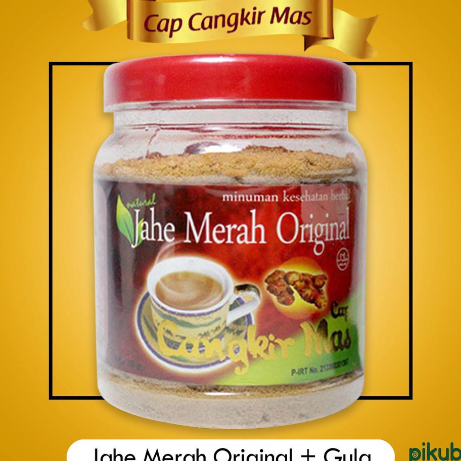 

Cangkir Mas Jahe Merah Original Plus Gula Alami Minuman Kesehatan Herbal Jahe Merah Instant 33 gr Miliki