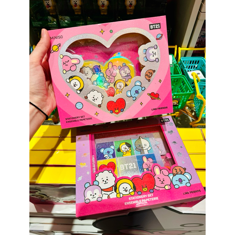 

MINISO x BT21 stationery set BTS ARMY