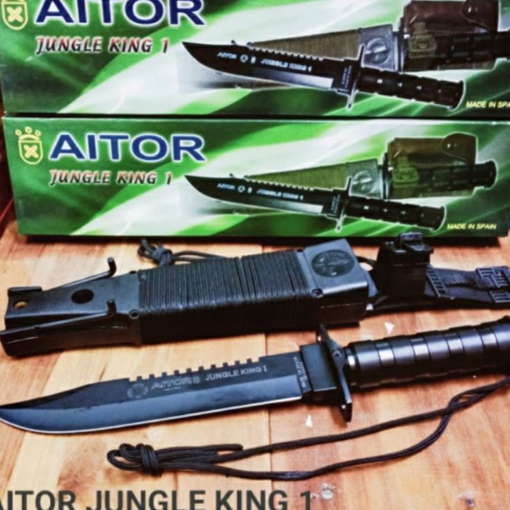 Pisau Berburu survival outdoor aitor jungle king 1 Survival kit Peralatan survival