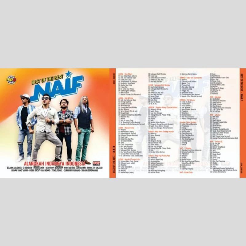 Kaset Mp3 Audio Lagu Best Of The Best Naif