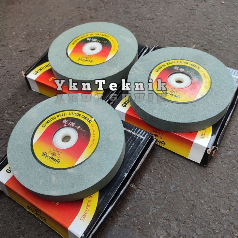 Batu Gerinda Duduk 6 Inch Mata Gerinda Duduk Asah Grit 120 100 80  Mata Batu gerinda TJAP MATA