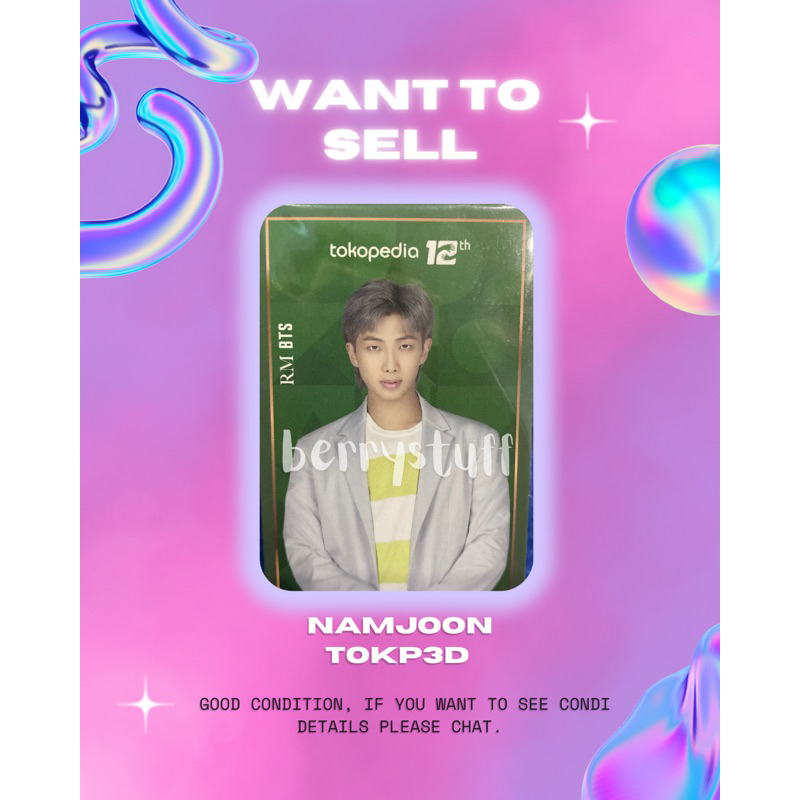 Photocard RM BTS Toko Hijau Namjoon Non Holo