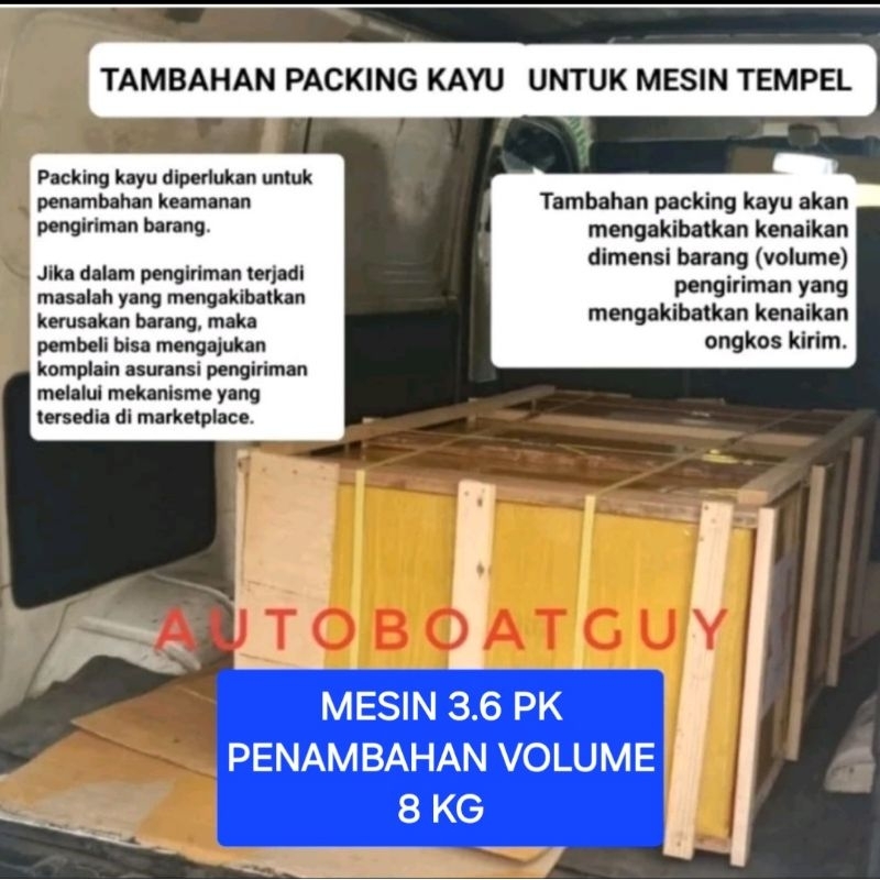 

Tambahan Packing/Paking Kayu untuk Mesin Tempel HANGKAI 3.6 PK