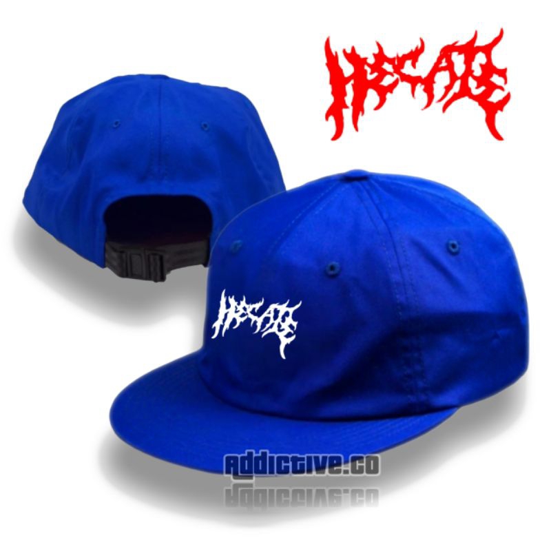 TOPI 6 PANEL HECATE - TOPI SIX PANEL SNAPBACK HAT CAP CLASSIC PREMIUM DISTRO