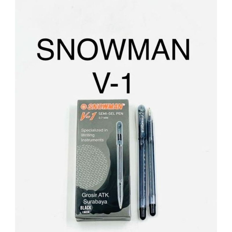 

pulpen snowman V-1 isi 12 pcs