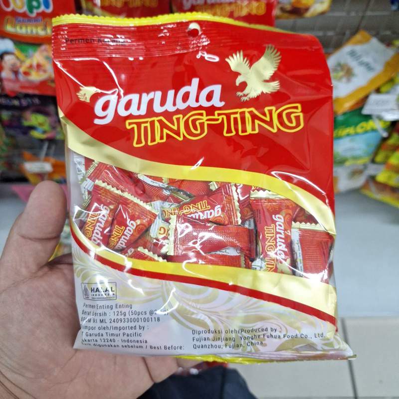 

garuda TING TING permen 125gram (50butir)