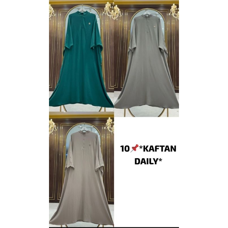 Gamis Kaftan Polos by Shellasaukia