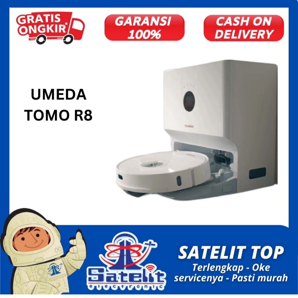 Umeda Tomo R8 Robot Vacuum Cleaner Mop Combo + Auto Empty Station