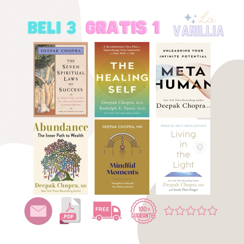 

The Seven Spiritual Laws of Success Healing Self Meta Human Abundance Living in the Light Mindful Moments by Deepak Chopra