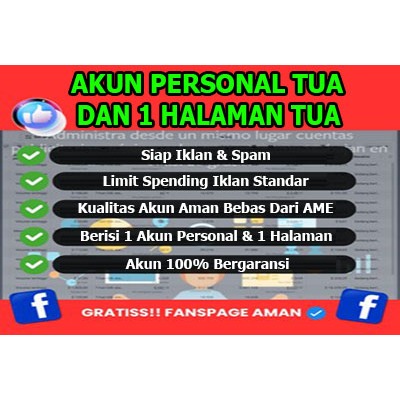 Akun Facebook Personal dan Halaman Facebook Tua