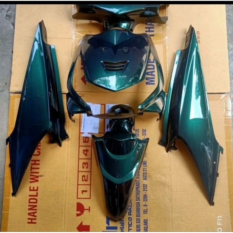 Body Fullset Halus Honda Beat Karbu Hijau Botol