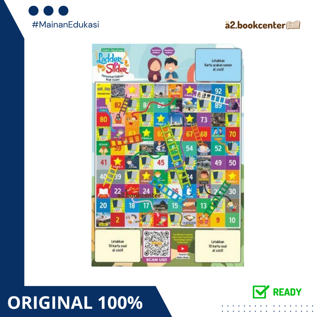 [ABC] READY Islamic Education Ladder & Slider Ular Tangga Adzkia Books