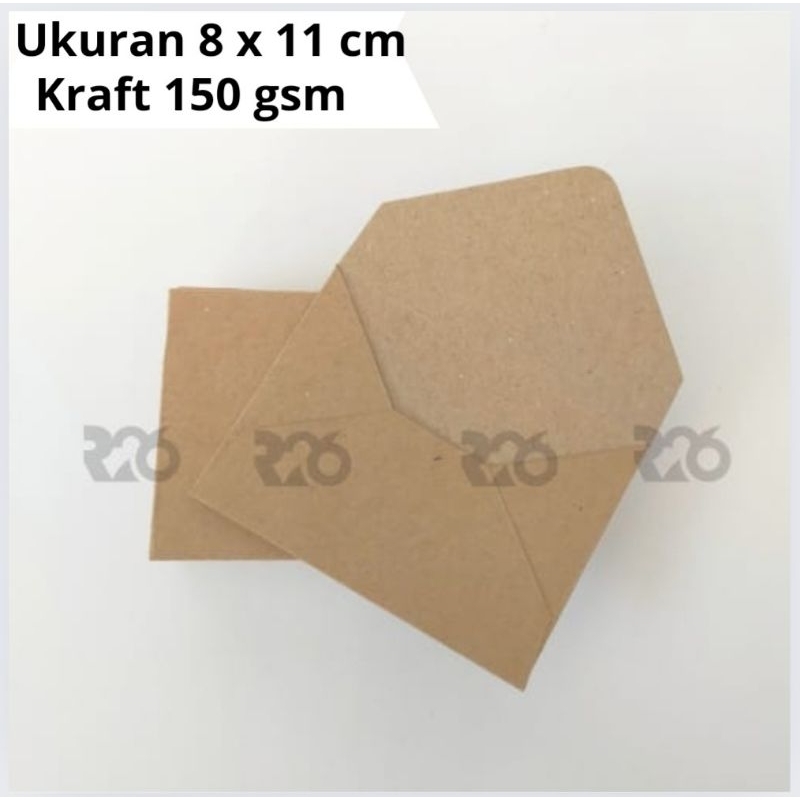 

amplop kraft 8 x11 cm | amplop vintage 150 gsm amplop coklat