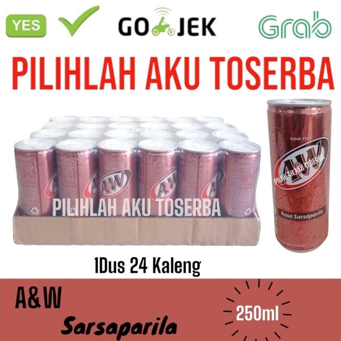 

KODE PRODUK ikGYK4255 AW Sarsaparila Root Beer KALENG CAN 25 ml HARGA 1 DUS