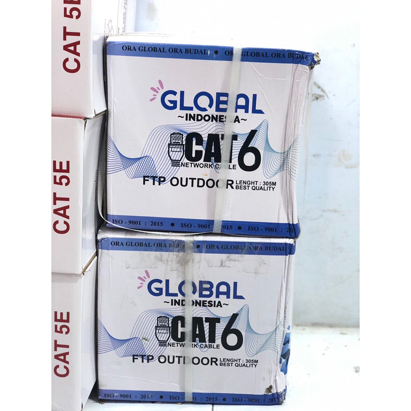 KABEL LAN FTP GLOBAL CAT6 305 meter outdoor