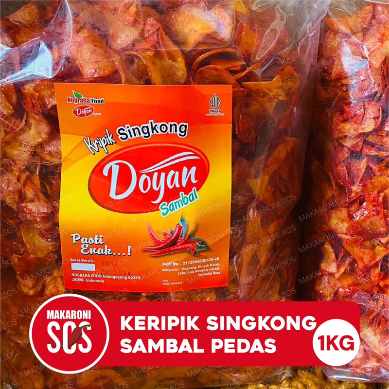 

Singkong sambal doyan 1KG singkong balado lengket Singkong Viral khas Padang Singkong balado sanjay