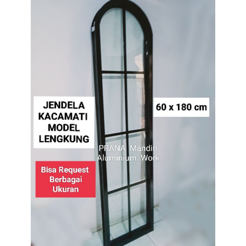 CUSTOM Pesanan Kusen Aluminium LENGKUNG 3 inch,,  Uk. 60 x 180 cm /Unit // Kirim Se-Indonesia FREE P