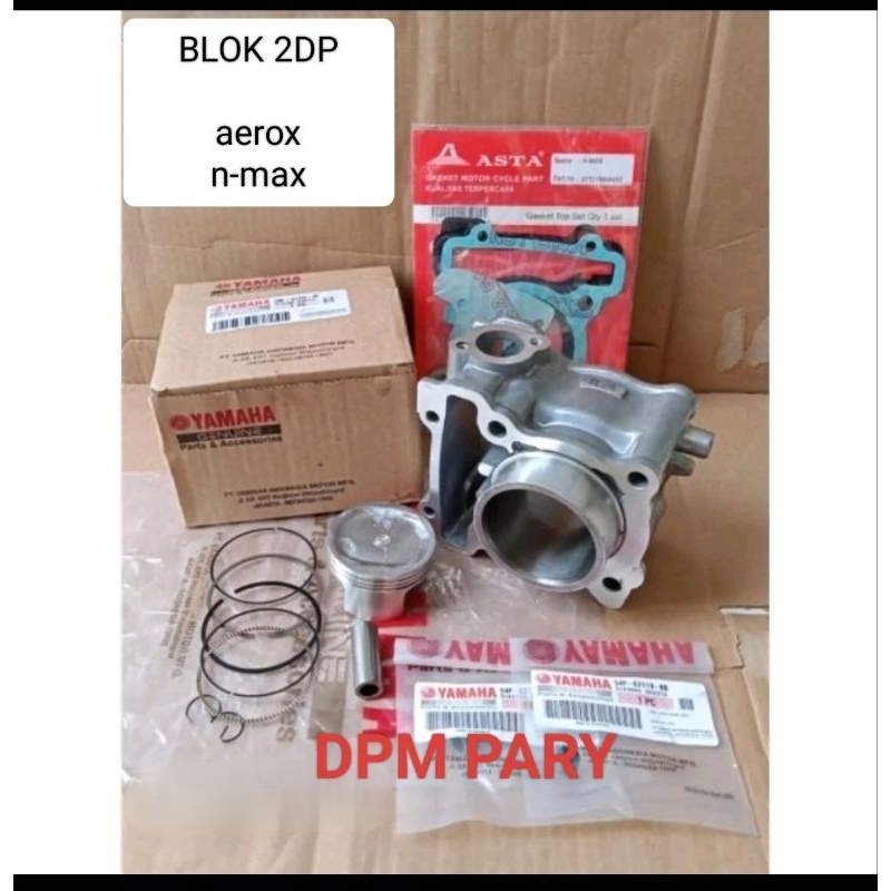 Blok seher 2DP Komplit piston Yamaha N-max 155/Aerox 155 Kualitas Original